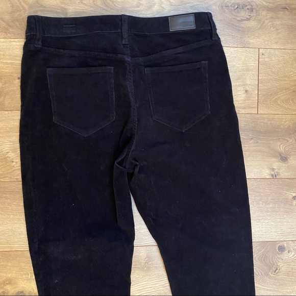 LANDS’ END Black Corduroy Straight Leg Pants Jeans 10 - Picture 10 of 14